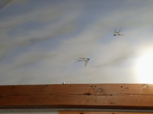 Die Schwalben fliegen tief